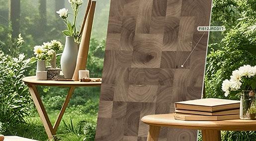 丝绒木语•年轮物语 | 谁能拒绝自然又独特的木纹砖啊！